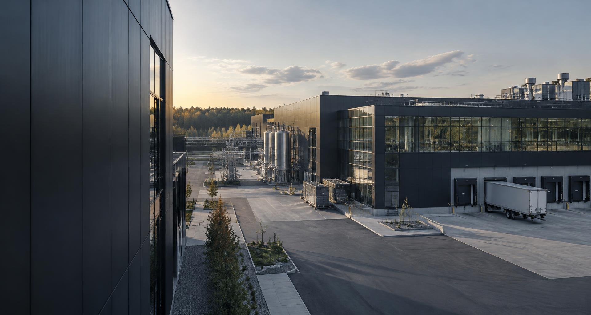 Modern industrial facilities and manufacturing infrastructure